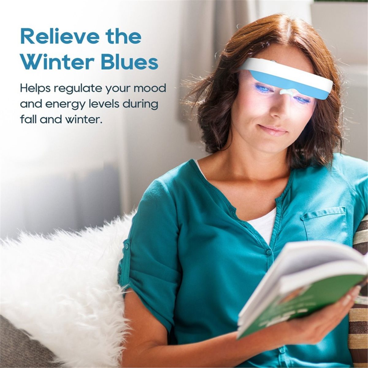 Light Therapy Glasses - DT75BG 광선치료 안경 웨어러블 광선치료 램프