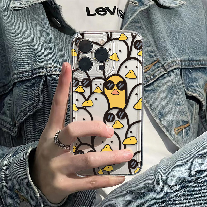 Apple Iphone 15 Pro Max - 귀여운 만화 오리 케이스 소녀용 아이폰