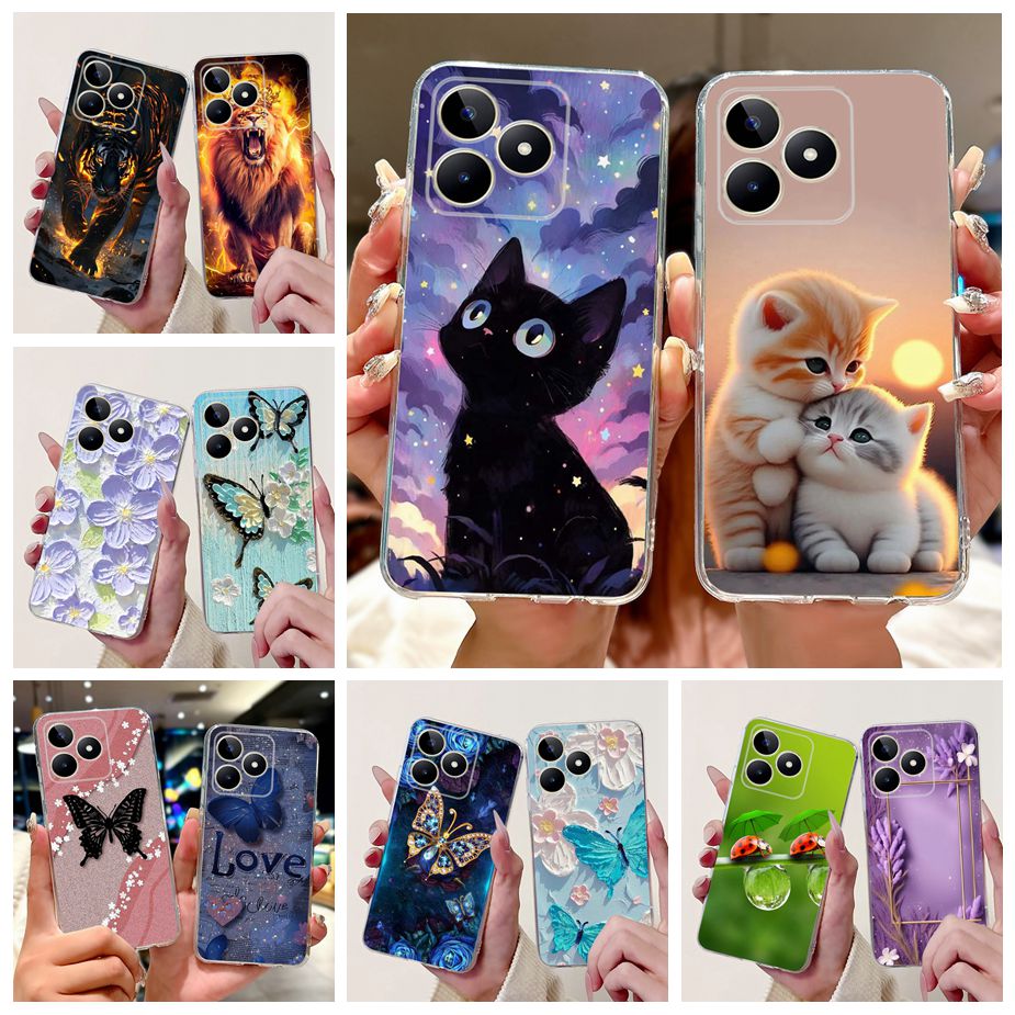 Realme Note 50 - Realme Note 50 케이스, 귀여운 고양이