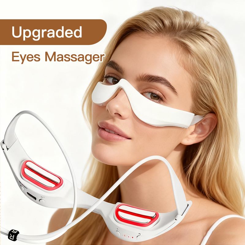 Light Therapy Glasses - 눈밑 적색광 테라피 마사지기, 미세전류 적색광