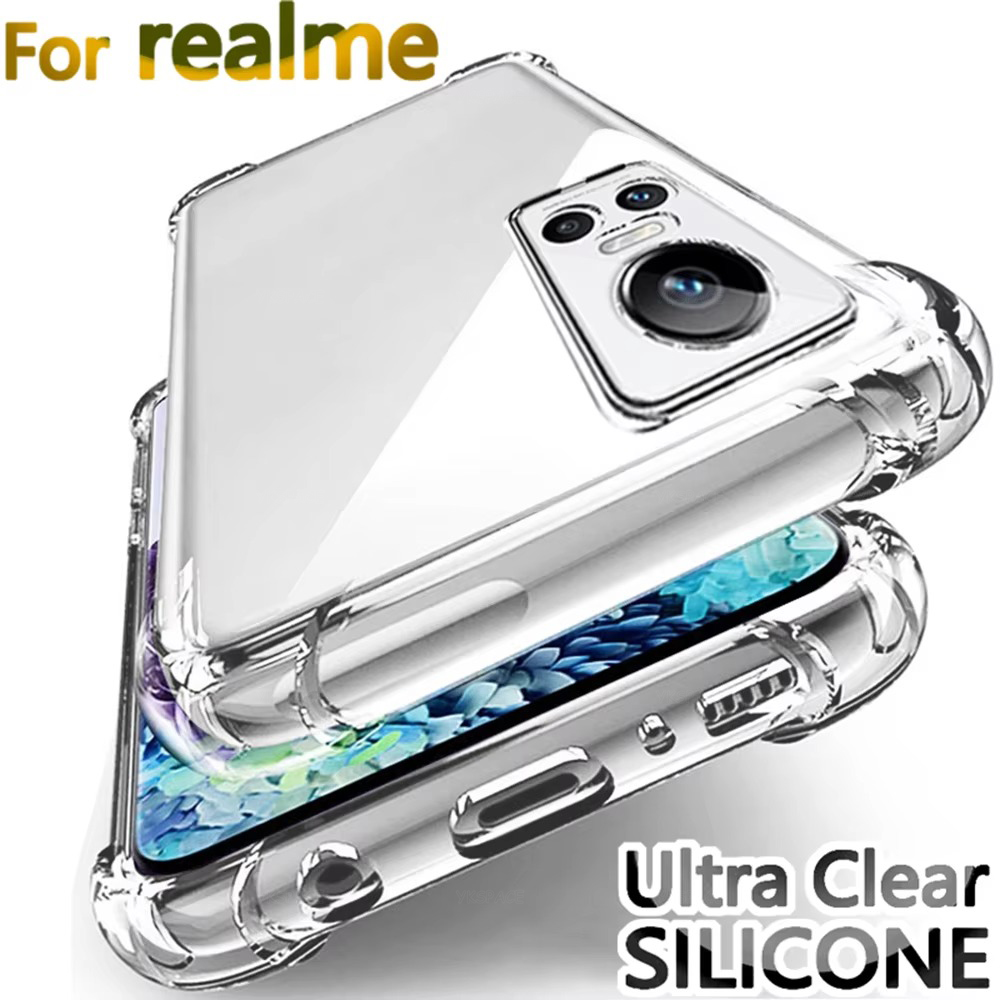 Realme Gt 6 - 강화 코너 충격 방지 투명 실리콘