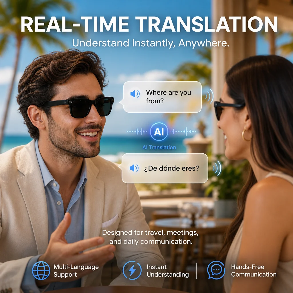 2026년 신형 AI 카메라 안경 8MP HD 카메라  - Smart Glasses Lens 리뷰 및 가격