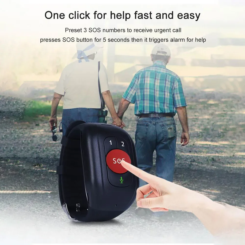 노인용 4G LTE SOS 시계 GPS 추적 낙상 경보 - Fall Detection Watch 리뷰 및 가격