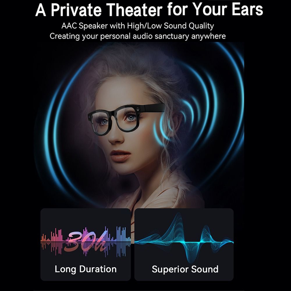 2 in 1 AI 스마트 안경 HD 사진 영상 음성 실 - Smart Glasses Lens 리뷰 및 가격