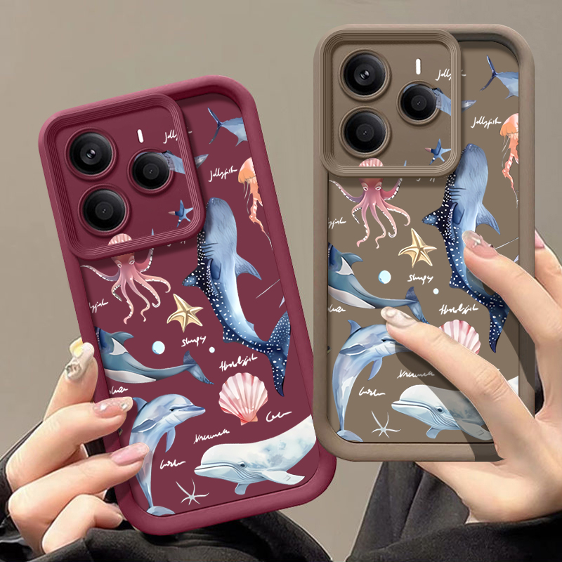 귀여운 돌고래 무늬 소프트 케이스 샤오미 레드미 노트  - Xiaomi Redmi Note 13 리뷰 및 가격