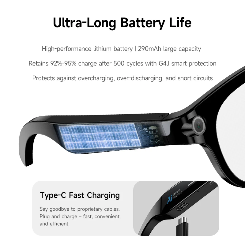샤오미 AI 스마트 안경 8K 원격 제어 터치 사진 카 - Smart Glasses Lens 리뷰 및 가격