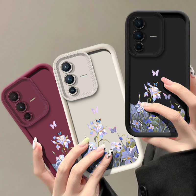 패션 플라워 나비 프린트 폰 케이스 (비보 X200 F - Vivo X200 리뷰 및 가격