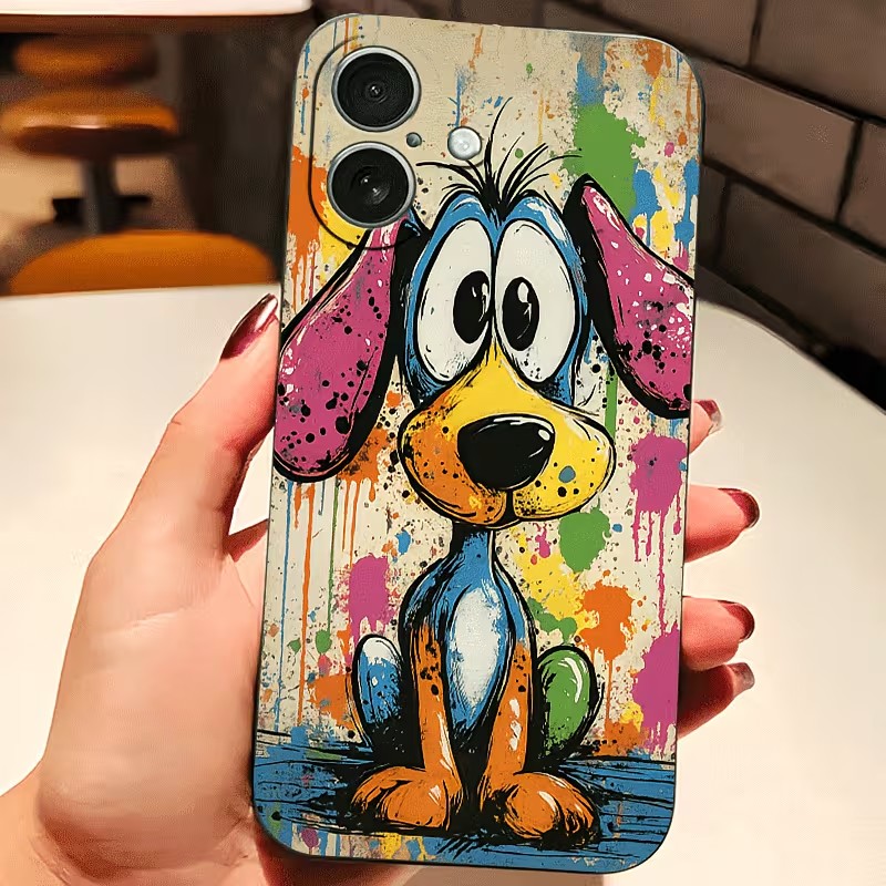 그래피티 컬러 강아지 TPU 폰 케이스 (아이폰 17, - Apple Iphone 15 Pro Max 리뷰 및 가격