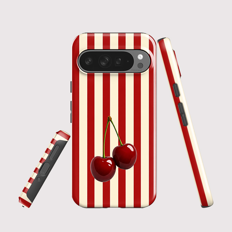 Fcicicase 체리 스트라이프 패턴 휴대폰 케이스  - Google Pixel 9 Pro 리뷰 및 가격