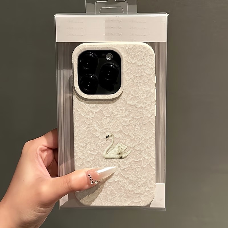 레이스 스완 패턴 리치 텍스처 폰 케이스 (아이폰 17 - Apple Iphone 15 Pro Max 리뷰 및 가격