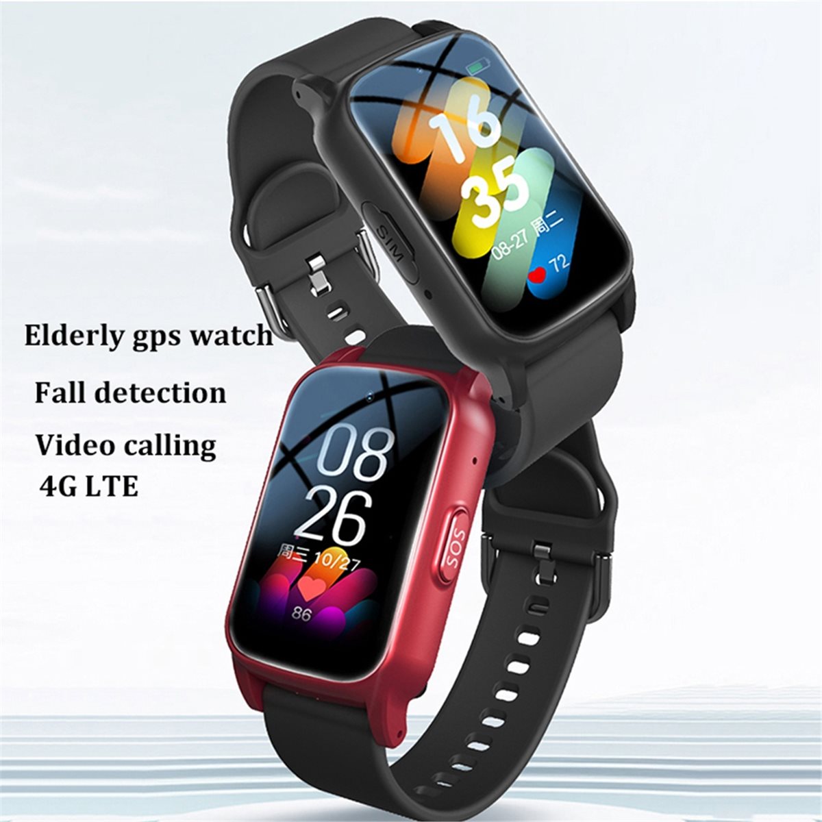 4G 노인용 스마트워치 GPS, SOS, 낙상 감지 긴 - Fall Detection Watch 리뷰 및 가격