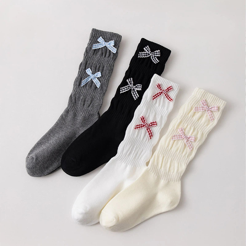 여아용 봄 가을 면 리본 아동용 종아리 양말 레트로 솔 - Baby Sock Oximeter 리뷰 및 가격